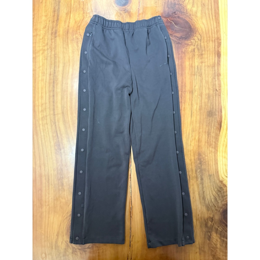 Nike Skims Tearaway Sweatpants Pants S Cotton Matte Tricot Snap Wide leg L3-10